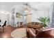 Cozy living room with barn door and modern decor at 5332 Copley Cir, Summerville, SC 29485