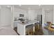 Contemporary kitchen featuring an island with bar stool seating, stainless appliances, and granite countertops at 542 Pender Woods Dr, Summerville, SC 29486