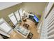 Open concept living room with fireplace and views of the entire space at 613 Antebellum Ln, Mount Pleasant, SC 29464