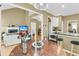 Bright space connecting the living room and kitchen at 613 Antebellum Ln, Mount Pleasant, SC 29464