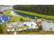 Aerial view of community pool, playground, and green spaces showcasing community amenities at 658 Yellow Leaf Ln, Summerville, SC 29486