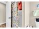 Bathroom featuring a decorative floral shower curtain and neutral-toned walls at 658 Yellow Leaf Ln, Summerville, SC 29486