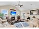 Living room boasts a vaulted ceiling, fireplace, and access to an outdoor space at 658 Yellow Leaf Ln, Summerville, SC 29486