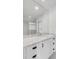 Bathroom with white marble countertop, sleek fixtures, and walk-in shower at 853 Whispering Marsh Dr, Charleston, SC 29412