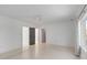 Spacious bedroom with a ceiling fan, multiple doors, and window that provides natural light at 853 Whispering Marsh Dr, Charleston, SC 29412