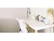 Minimalist desk with white surfaces and stylish decor, ideal for a modern workspace or home office setup at 960 Savage Road Rd, Charleston, SC 29414
