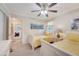 Airy bedroom with two twin beds, ceiling fan, and sunny decor provides comfortable accommodation at 968 Cummings Cir, Mount Pleasant, SC 29464