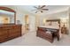 Main bedroom features ample storage, a ceiling fan, and a large dresser at 968 Cummings Cir, Mount Pleasant, SC 29464