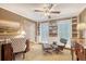 Office with built-in shelving and a comfortable chair at 968 Cummings Cir, Mount Pleasant, SC 29464