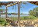 Relaxing view of a waterfront from a porch swing, displaying boats docked nearby, providing a serene escape at 968 Cummings Cir, Mount Pleasant, SC 29464