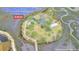 Beautiful aerial view of acreage with two residences on Johns Island, South Carolina at 000 Remington Trl, Johns Island, SC 29455