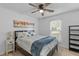 Comfortable bedroom with a plush bed, decorative pillows, and a serene atmosphere at 1024 Willowood Ave, Goose Creek, SC 29445