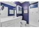Contemporary bathroom featuring white cabinets, sink and ample lighting at 106 Newington Rd, Summerville, SC 29485