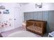 Nicely decorated Bedroom with modern wood accent wall, and decorated with animal decals at 109 Holly St, Summerville, SC 29485