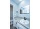 Stylish bathroom featuring a sleek mirror, updated sink, and a gray color palette at 136 Harrow Pl, Goose Creek, SC 29445