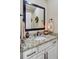Bathroom featuring granite countertops, stylish fixtures, framed mirror and tasteful decor at 1503 Pondside Ct, Summerville, SC 29485