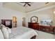 Comfortable primary bedroom with ceiling fan, complemented by a large dresser and television at 1503 Pondside Ct, Summerville, SC 29485