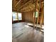 New construction bedroom with wood frame and windows offering great natural light and views at 1519 John Fenwick Ln, Johns Island, SC 29455