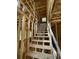 Unfinished stairway showcasing the framework, connecting different levels of the home and awaiting your custom touches at 1519 John Fenwick Ln, Johns Island, SC 29455