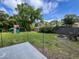 Large backyard featuring a playset, fire pit, and ample space for outdoor activities and enjoyment at 1534 Kentwood Cir, Charleston, SC 29412