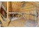Unfinished attic space featuring exposed beams, insulation, and ductwork at 168 Cotillion Cres, Summerville, SC 29483