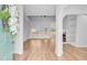 Bright and airy living room featuring hardwood floors and access to the backyard at 168 Cotillion Cres, Summerville, SC 29483