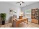 This is an office with a modern desk and built-in shelving at 168 Cotillion Cres, Summerville, SC 29483