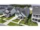 An aerial view showcases this home in a vibrant neighborhood with well-maintained lawns and neatly arranged streets at 172 Helena Park Dr, Summerville, SC 29486