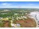 Panoramic aerial view of 1721 Bowline Dr, showcasing its location amidst a lush, green neighborhood and waterfront at 1721 Bowline Dr, Mount Pleasant, SC 29466