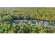 An aerial view of homes nestled among tall trees in a vibrant residential community at 1901 Bairds Cv, Charleston, SC 29414