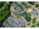 An aerial view of a well-maintained community with a pond, parking, and common areas at 2011 N Highway 17 # 2300F, Mount Pleasant, SC 29466