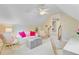 Finished attic with seating, desk, and access to the main house at 2076 Rookery Ln, Charleston, SC 29414