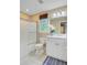 Clean bathroom with shower, vanity, and window with blinds at 2076 Rookery Ln, Charleston, SC 29414