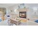 Cozy living room featuring a fireplace and decorative coastal accents at 2076 Rookery Ln, Charleston, SC 29414