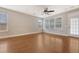 Bright living room with hardwood floors, recessed lighting, and a door to the outdoors at 212 Palmetto Walk Dr, Summerville, SC 29486
