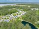 Aerial view capturing a lakeside community, surrounded by trees, showcasing a serene environment at 2132 Summerwood Dr, Mount Pleasant, SC 29466