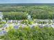 Aerial view showcasing a serene pond, lush greenery, and well-spaced homes in a neighborhood at 2132 Summerwood Dr, Mount Pleasant, SC 29466