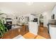 Open floor plan with fireplace, eat-in kitchen, and modern fixtures at 2132 Summerwood Dr, Mount Pleasant, SC 29466