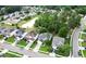 Aerial view of a house close to the Blackberry Creek Park with pond at 218 Austin Creek Ct, Summerville, SC 29483