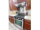A close-up view of the kitchen stove at 218 Austin Creek Ct, Summerville, SC 29483