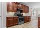 Kitchen featuring stainless steel range and appliances with custom cabinets at 218 Austin Creek Ct, Summerville, SC 29483