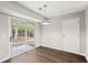 Dining room with sliding glass doors to the backyard and access to a side door at 240 Eagle Ridge Rd, Summerville, SC 29485
