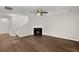 Inviting living room with a fireplace, neutral walls, and stylish flooring at 240 Eagle Ridge Rd, Summerville, SC 29485