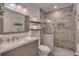 Well-lit bathroom with stylish vanity, shower, and toilet at 25 Fitzroy Dr, Charleston, SC 29414