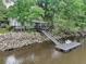 Waterfront retreat with a private dock and seating, offering peaceful relaxation by the water at 263 Gator Walk, Ridgeville, SC 29472