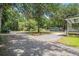 Lovely home exterior with lush, mature landscaping, gravel driveway, and a welcoming facade at 3002 Edenvale Rd, Johns Island, SC 29455