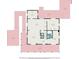 First floor floorplan shows the open layout from the kitchen to the dining and living rooms at 3002 Edenvale Rd, Johns Island, SC 29455
