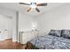 Small bedroom with a twin bed, chest of drawers, and ceiling fan at 313 Janice St, Goose Creek, SC 29445