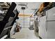 Spacious garage with storage shelves, appliances, and room for multiple vehicles at 313 Janice St, Goose Creek, SC 29445