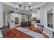 Open floorplan with dining area leading into gourmet kitchen with modern appliances at 3601 Colonel Vanderhorst Cir, Mount Pleasant, SC 29466